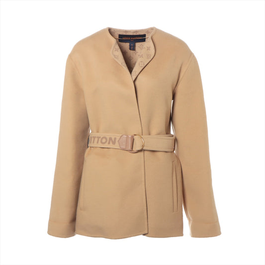 Louis Vuitton 22AW Wool Short Coat 34 Beige RW222W Monogram
