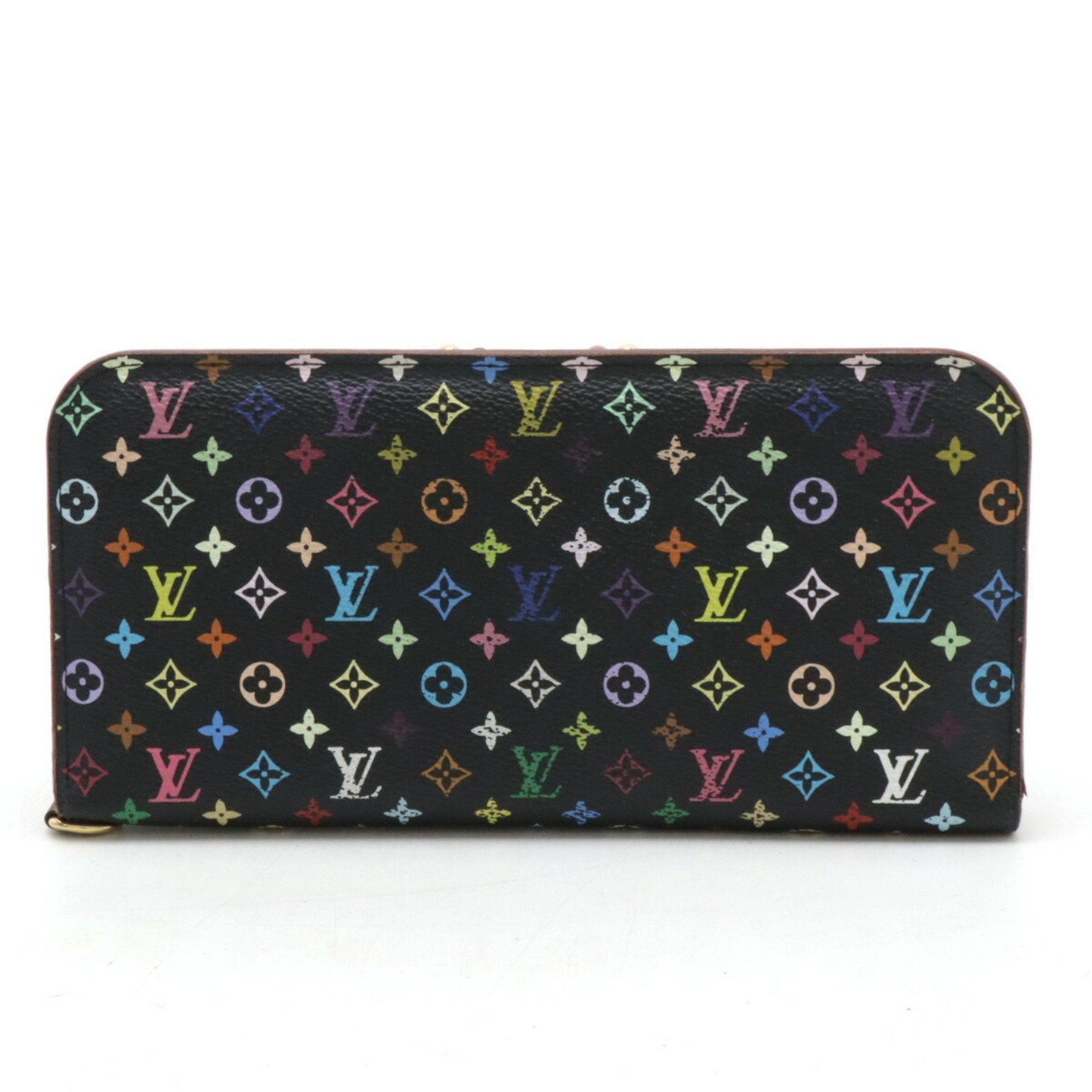 Louis Vuitton Monogram colore Grenade Noir Pvc Long Wallet (Bi-Fold)