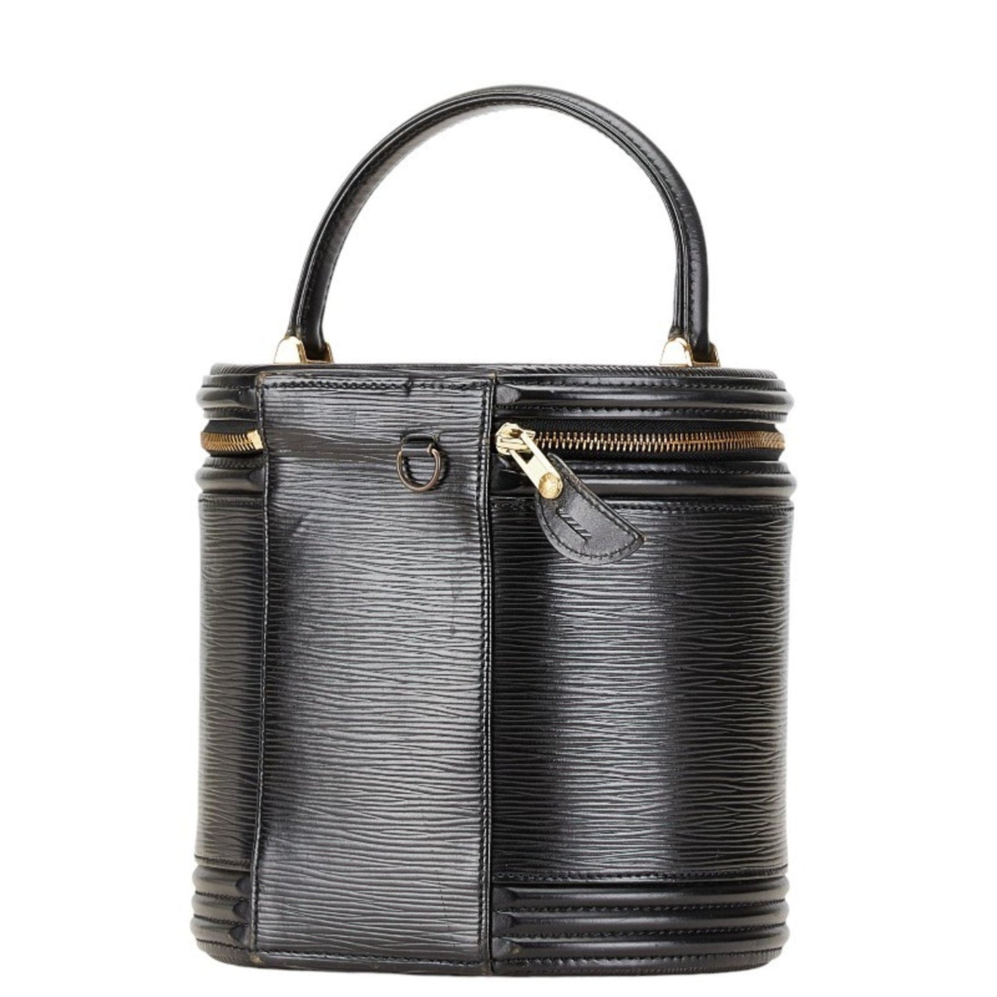 Louis Vuitton Noir Leather Handbag Vanity Bag