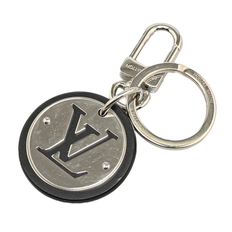 Louis Vuitton LV Circle Key Her M00741 Silver Black Metal Leather Louis Vuitton