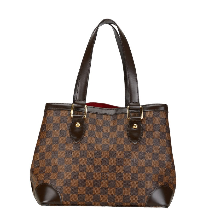 Louis Vuitton Damier Hamsteed PM Handbag N51205 Brown PVC Leather Louis Vuitton