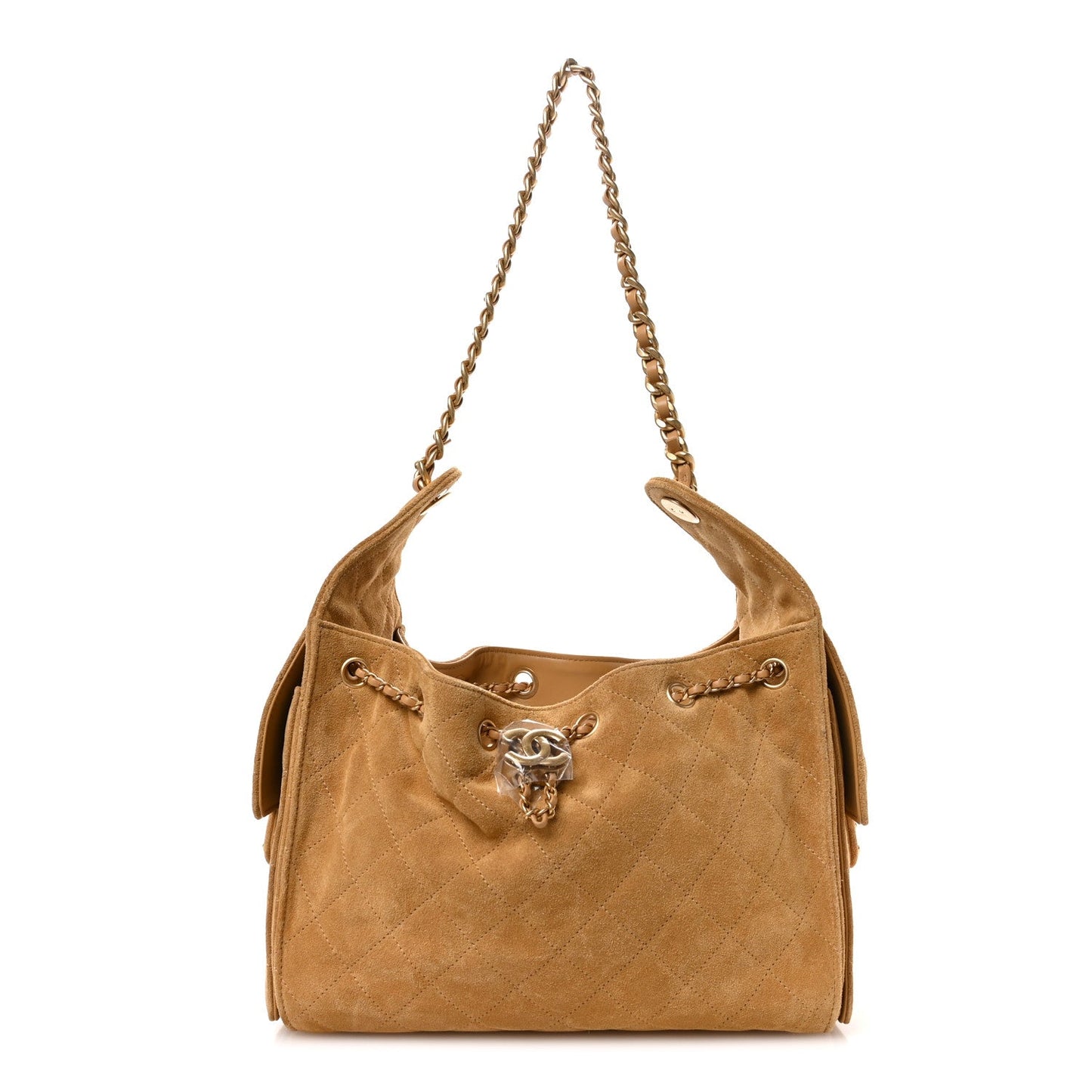 Chanel Suede Quilted Small Chanel 25 Handbag - Rovelle Bags