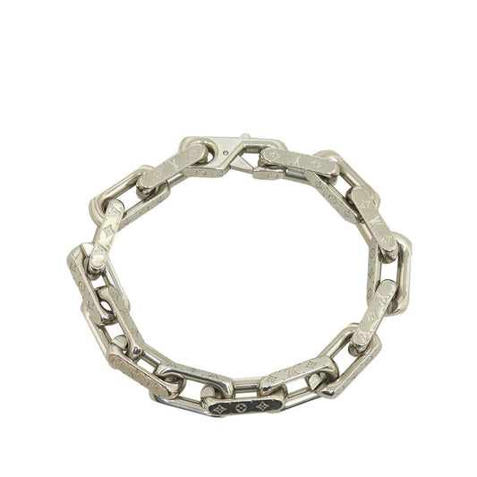 Louis Vuitton Monogram Chain Bracelet M00309 Silver Metal Louis Vuitton
