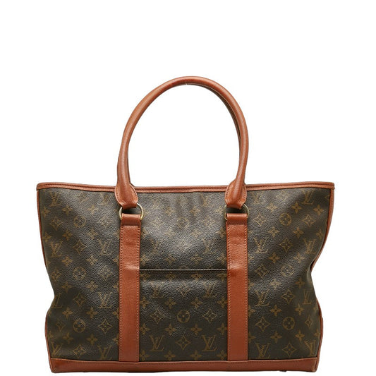 Louis Vuitton Monograms acksweekend PM Shoulder Bag M42425 Brown PVC Leather Louis Vuitton