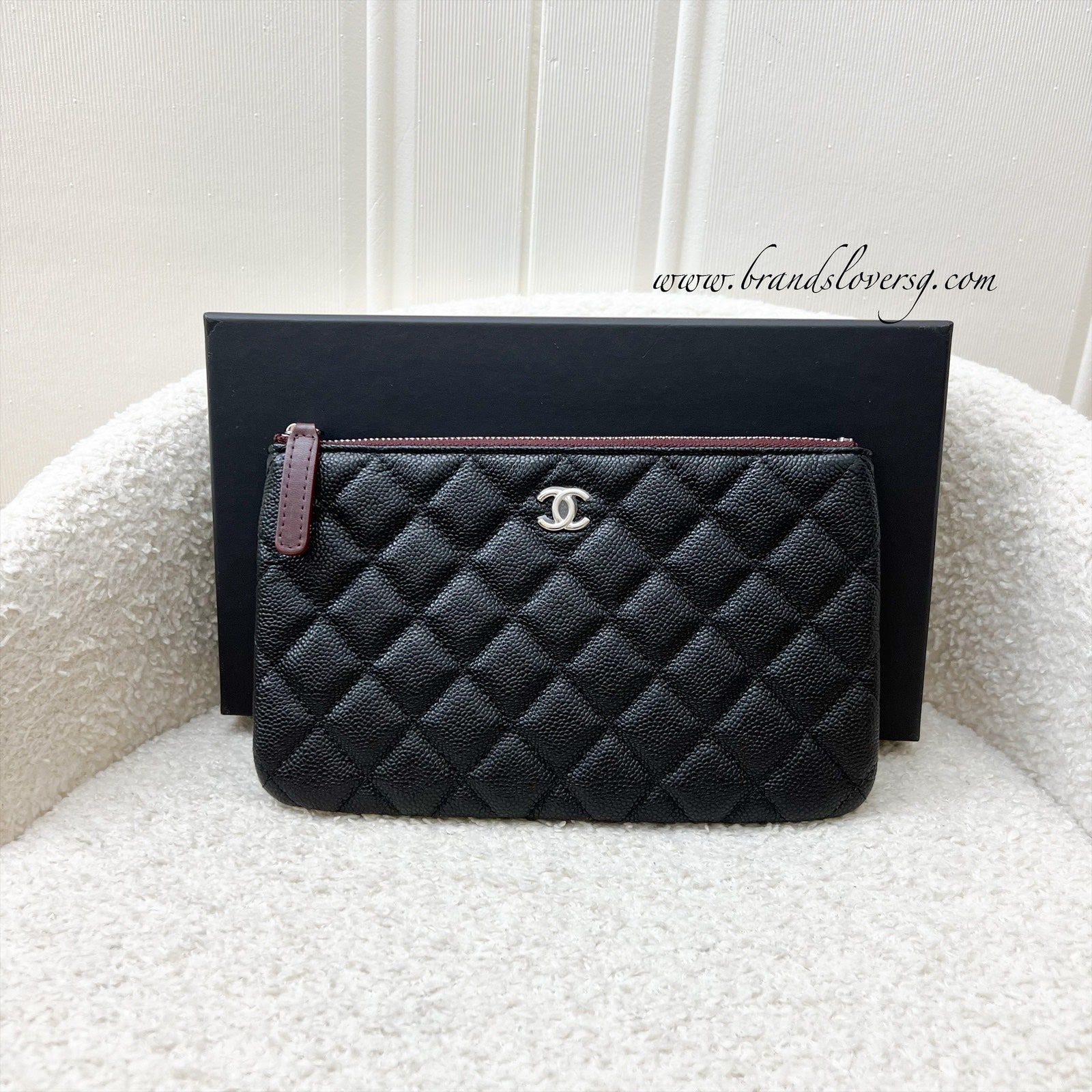 Chanel Classic Small O-Case / Pouch Clutch Bag - Rovelle Bags
