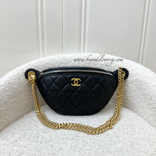 Chanel 24P Heart Adjustable Chain Waist Handbag - Rovelle Bags