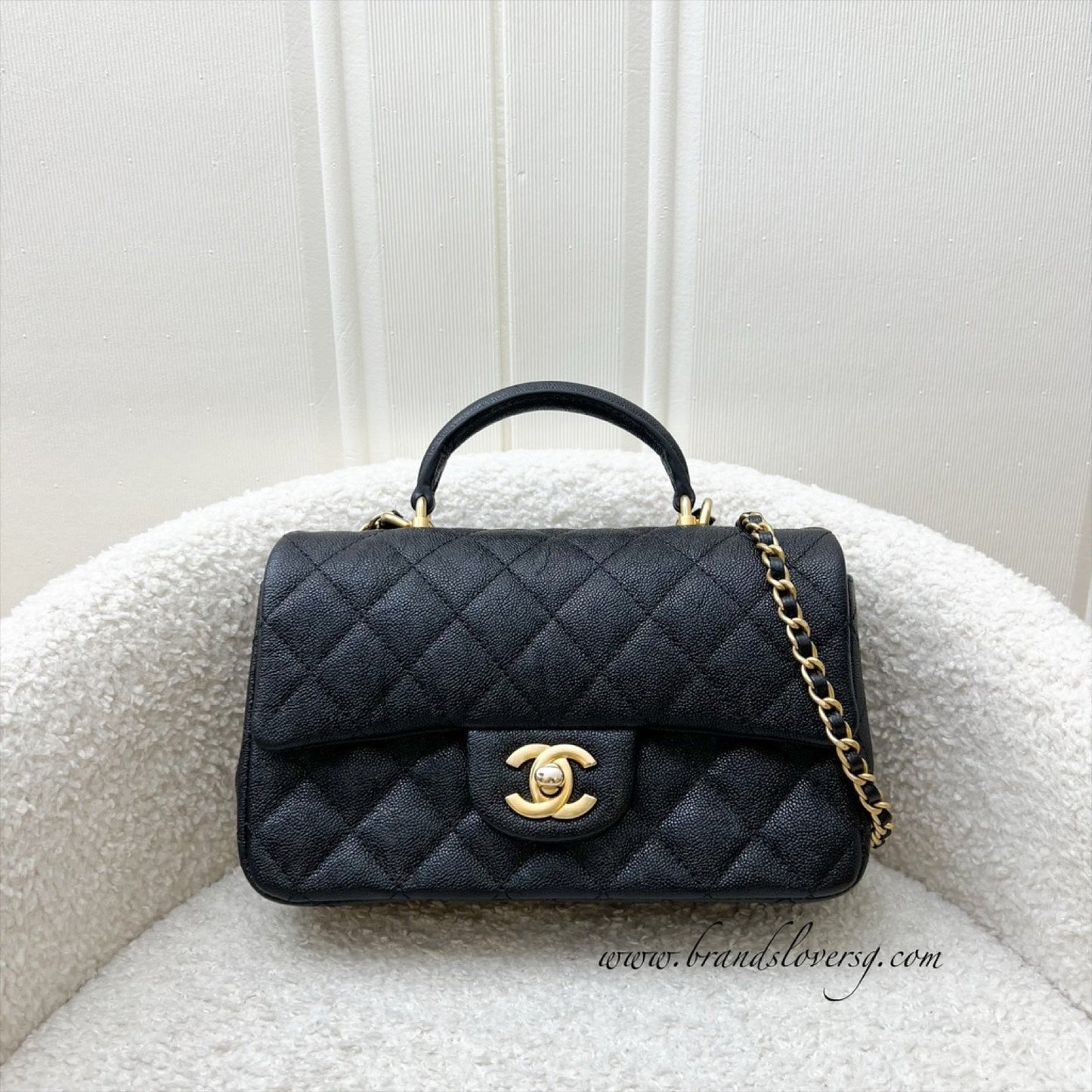 Chanel Top Handle Mini Rectangle Flap Flap Bag - Rovelle Bags