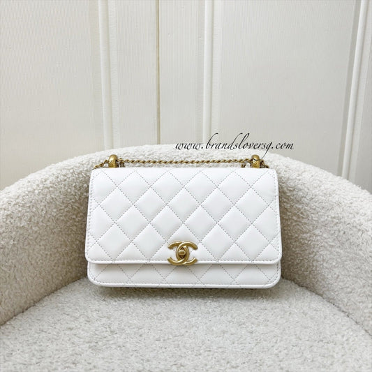Chanel 24C Double Pearl Adjustable Chain Crossbody Bag - Rovelle Bags