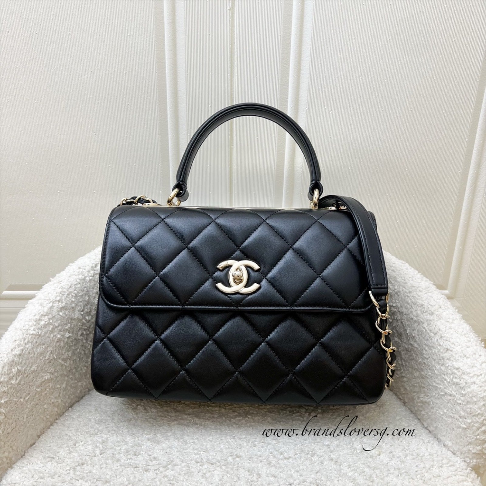 Chanel Small Trendy CC Top Handle Flap Bag - Rovelle Bags