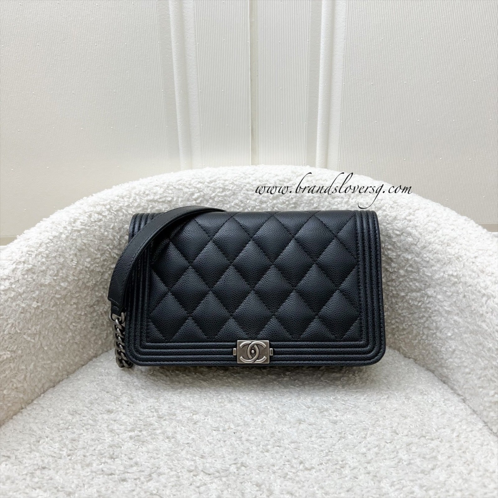 Chanel Boy Wallet on Chain WOC Crossbody Bag - Rovelle Bags