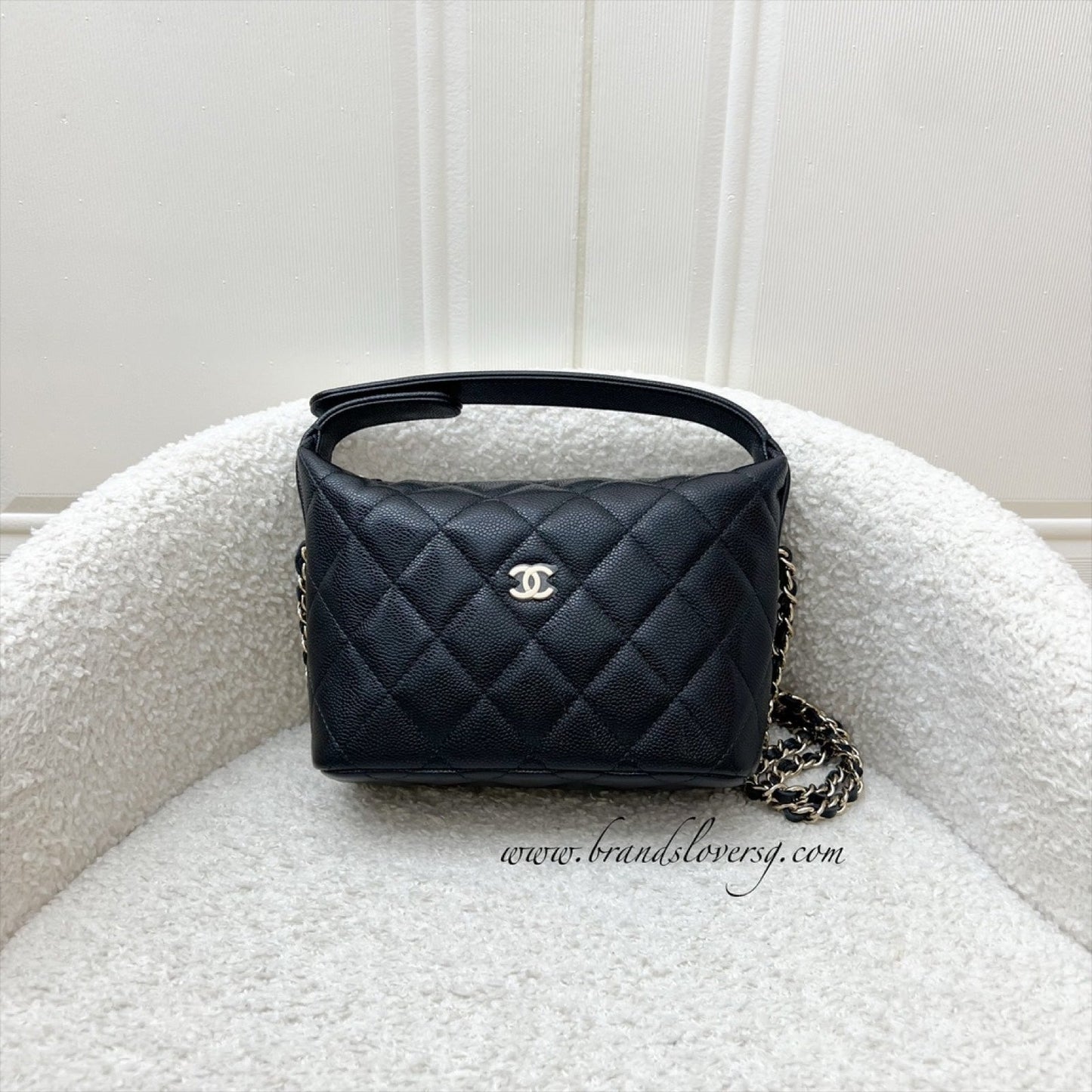 Chanel Classic Quilted Hobo Clutch on Shoulder Bag - Rovelle Bags