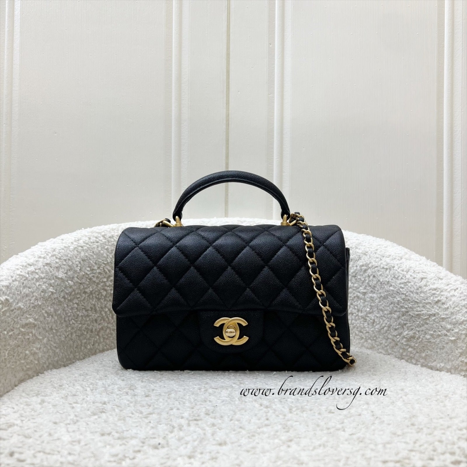 Chanel Top Handle Mini Rectangle Flap Flap Bag - Rovelle Bags