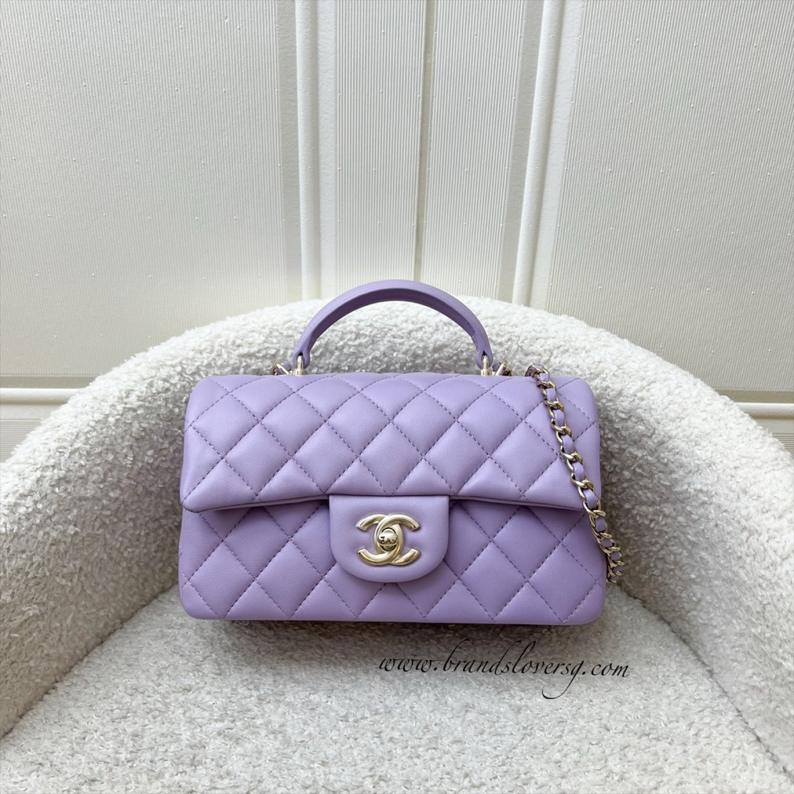 Chanel Top Handle Mini Rectangle Flap Flap Bag - Rovelle Bags