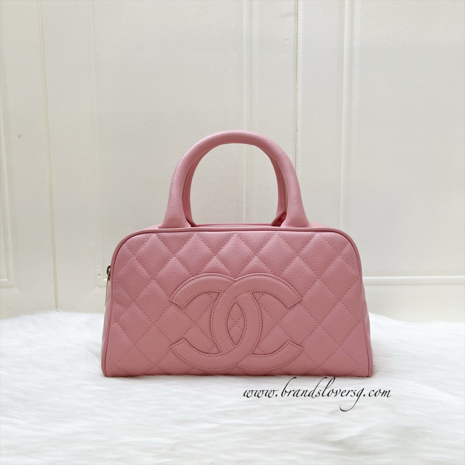 Chanel Mini Boston Bowling Handbag - Rovelle Bags