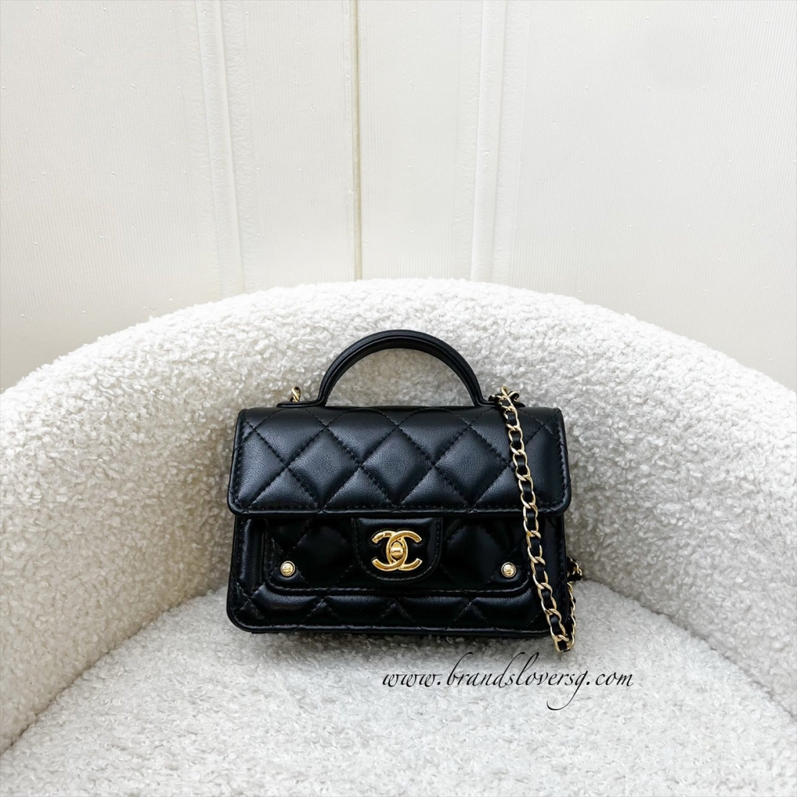 Chanel 25B Mini Clutch on Chain Clutch Bag - Rovelle Bags
