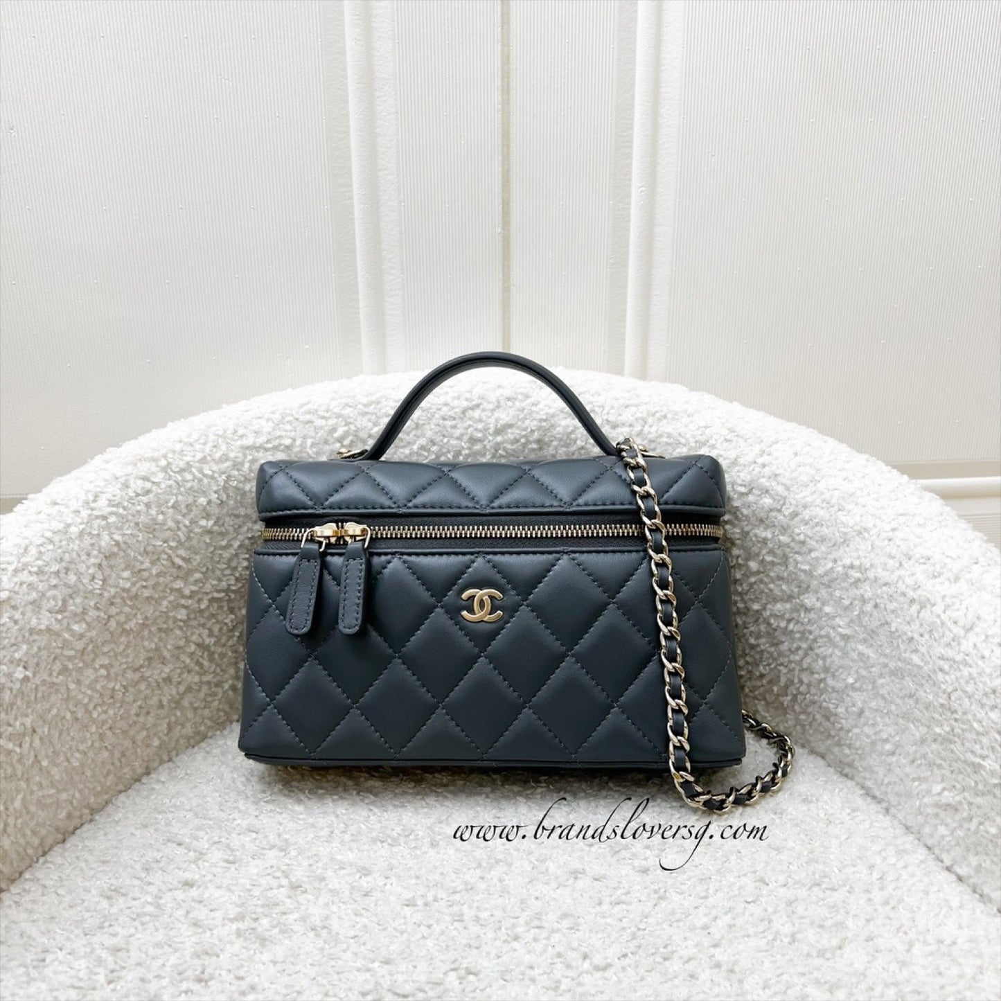 Chanel Vanity / Clutch with Chain Vanity Bag - Rovelle Bags