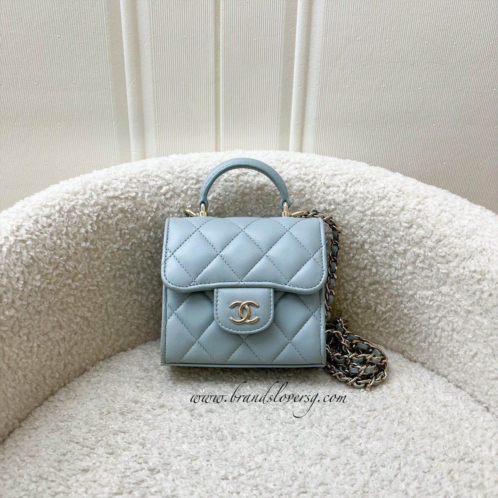 Chanel Top Handle Micro Flap Flap Bag - Rovelle Bags