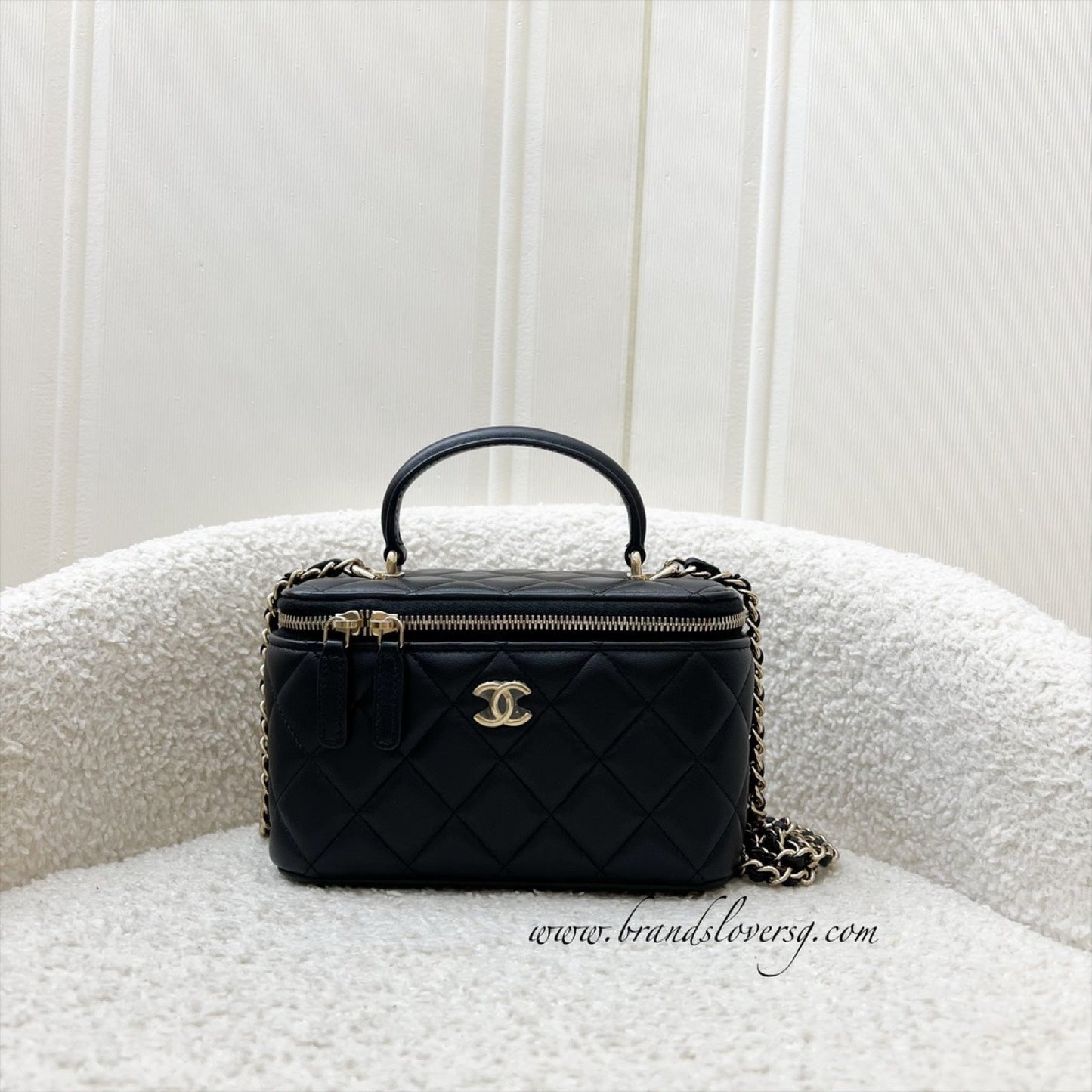 Chanel Top Handle Small Vanity in Handbag - Rovelle Bags