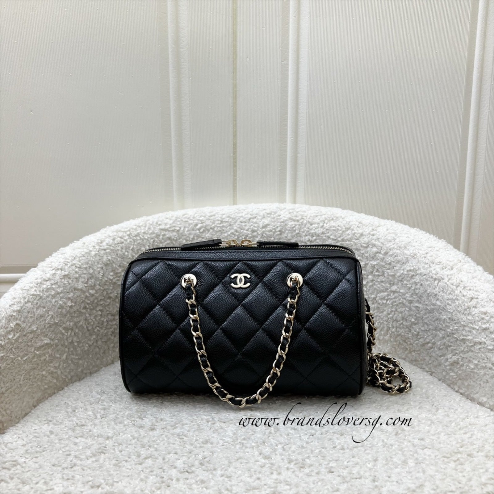 Chanel 25P Bowling Handbag - Rovelle Bags