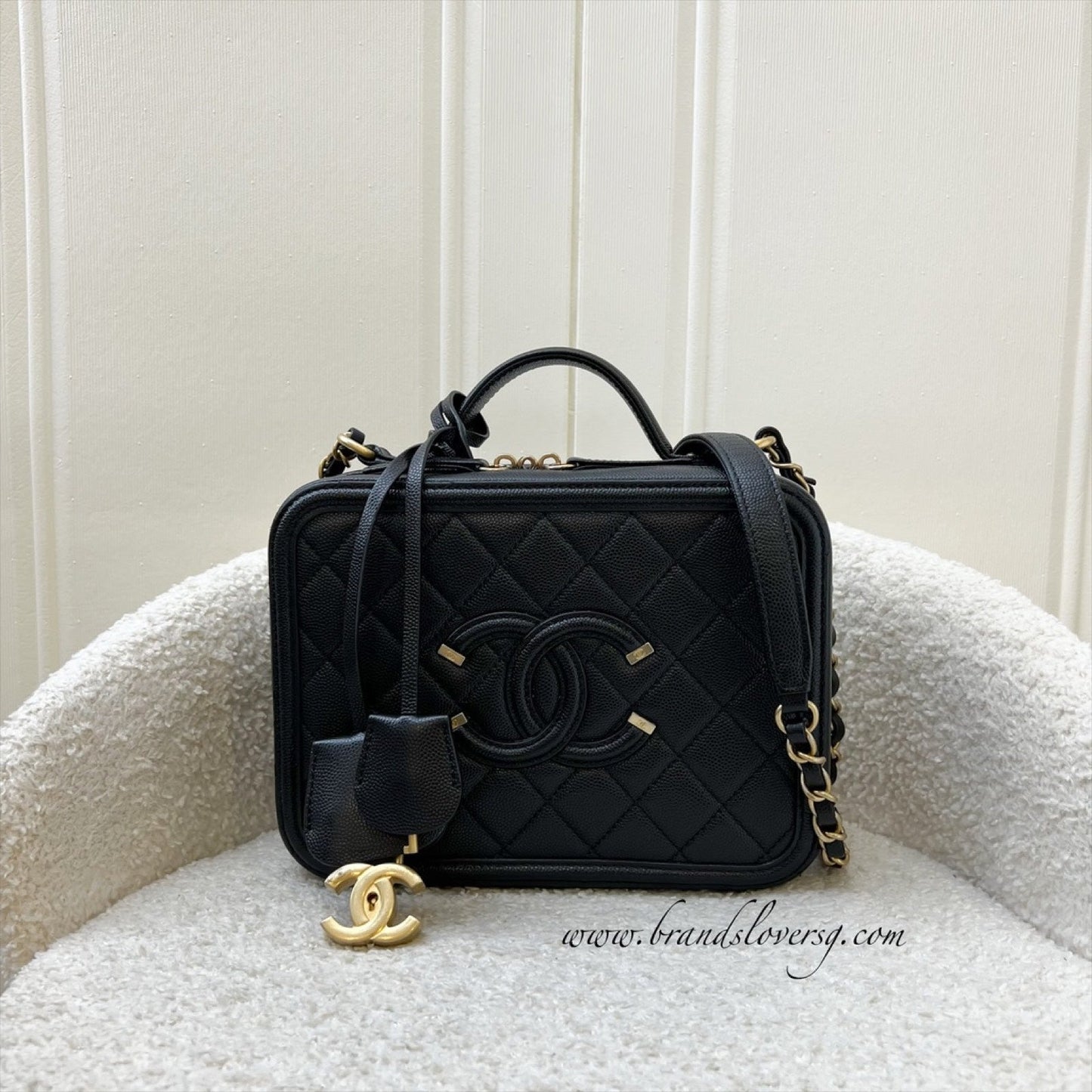 Chanel Medium Filigree Vanity Vanity Bag - Rovelle Bags