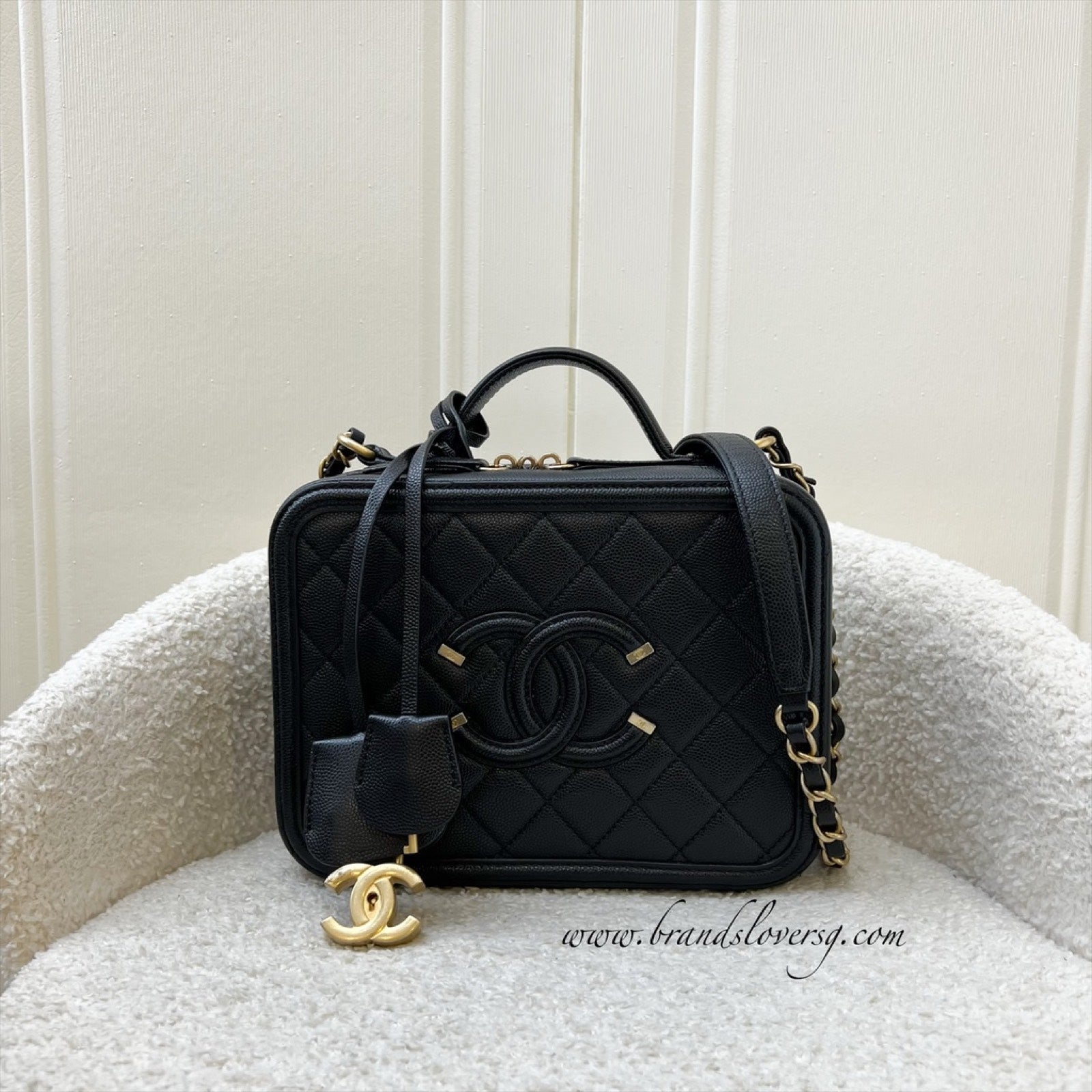 Chanel Medium Filigree Vanity Vanity Bag - Rovelle Bags
