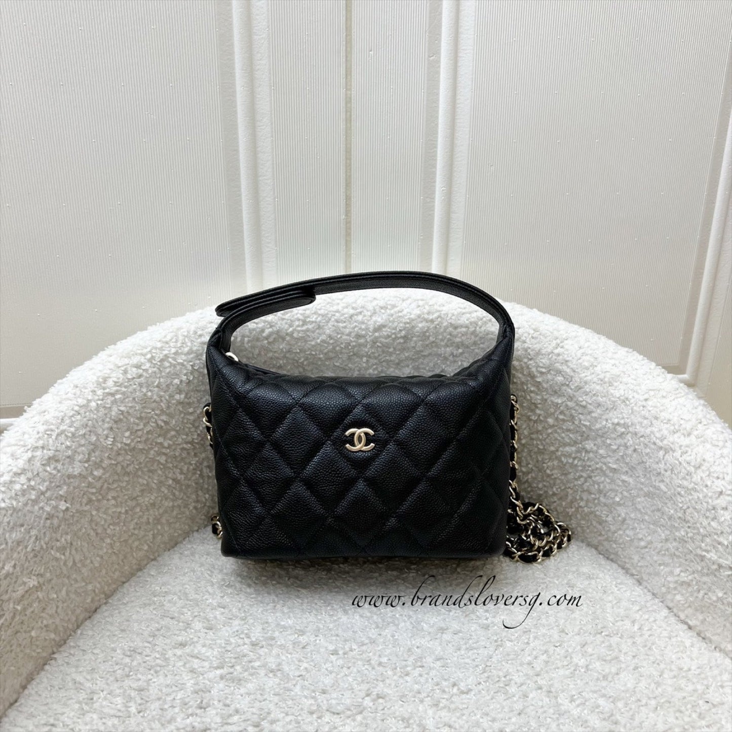 Chanel 25C Quilted Hobo Clutch on Shoulder Bag - Rovelle Bags