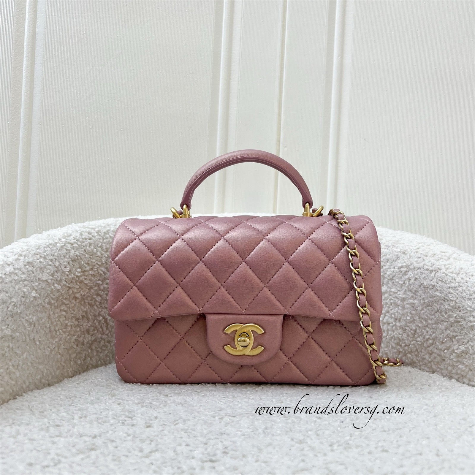 Chanel Top Handle Mini Rectangle Flap Flap Bag - Rovelle Bags