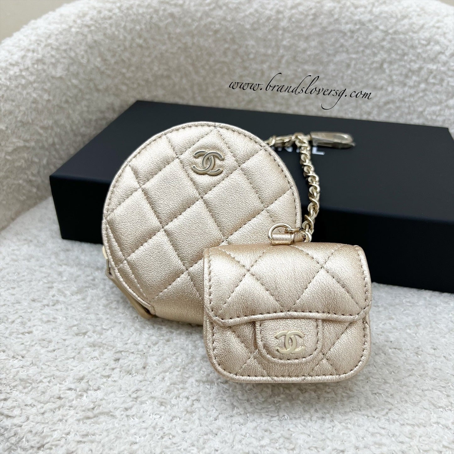 Chanel 2024 VIP Gift Round Pouch Handbag - Rovelle Bags