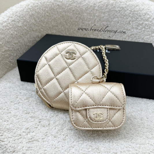 Chanel 2024 VIP Gift Round Pouch Handbag - Rovelle Bags