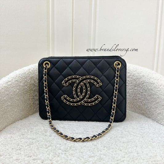 Chanel Mini Accordion Tote in Black Tote Bag - Rovelle Bags