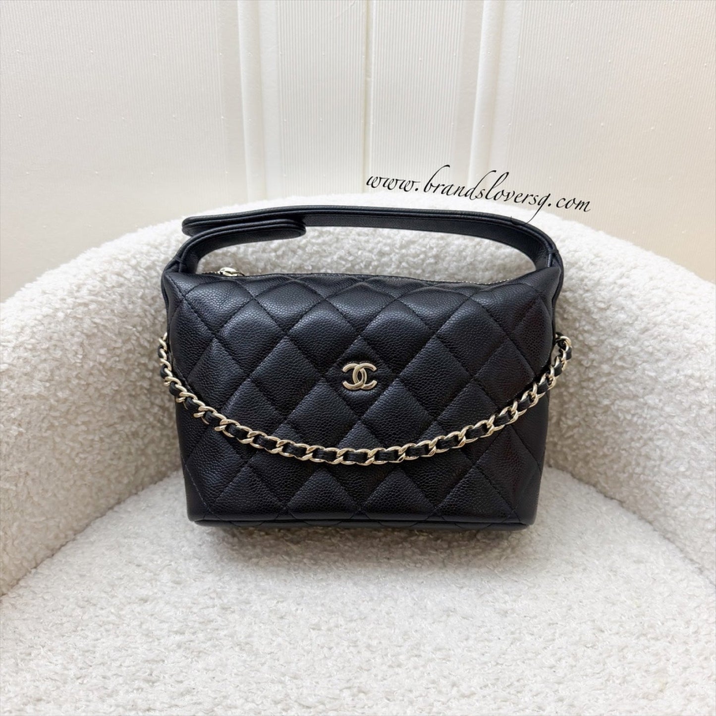 Chanel Classic Quilted Hobo Clutch on Shoulder Bag - Rovelle Bags