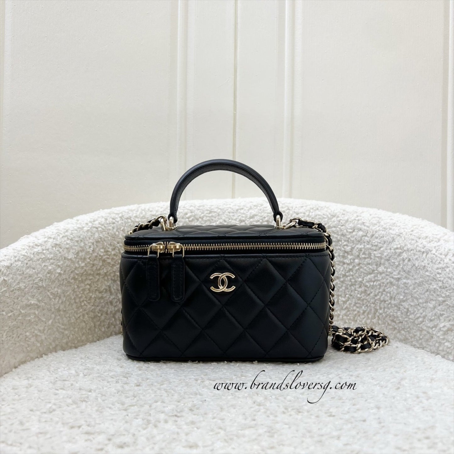 Chanel Top Handle Small Vanity in Handbag - Rovelle Bags
