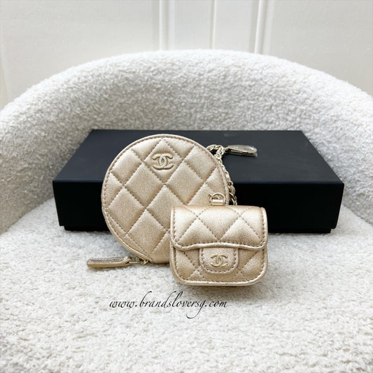 Chanel 2024 VIP Gift Round Pouch Handbag - Rovelle Bags