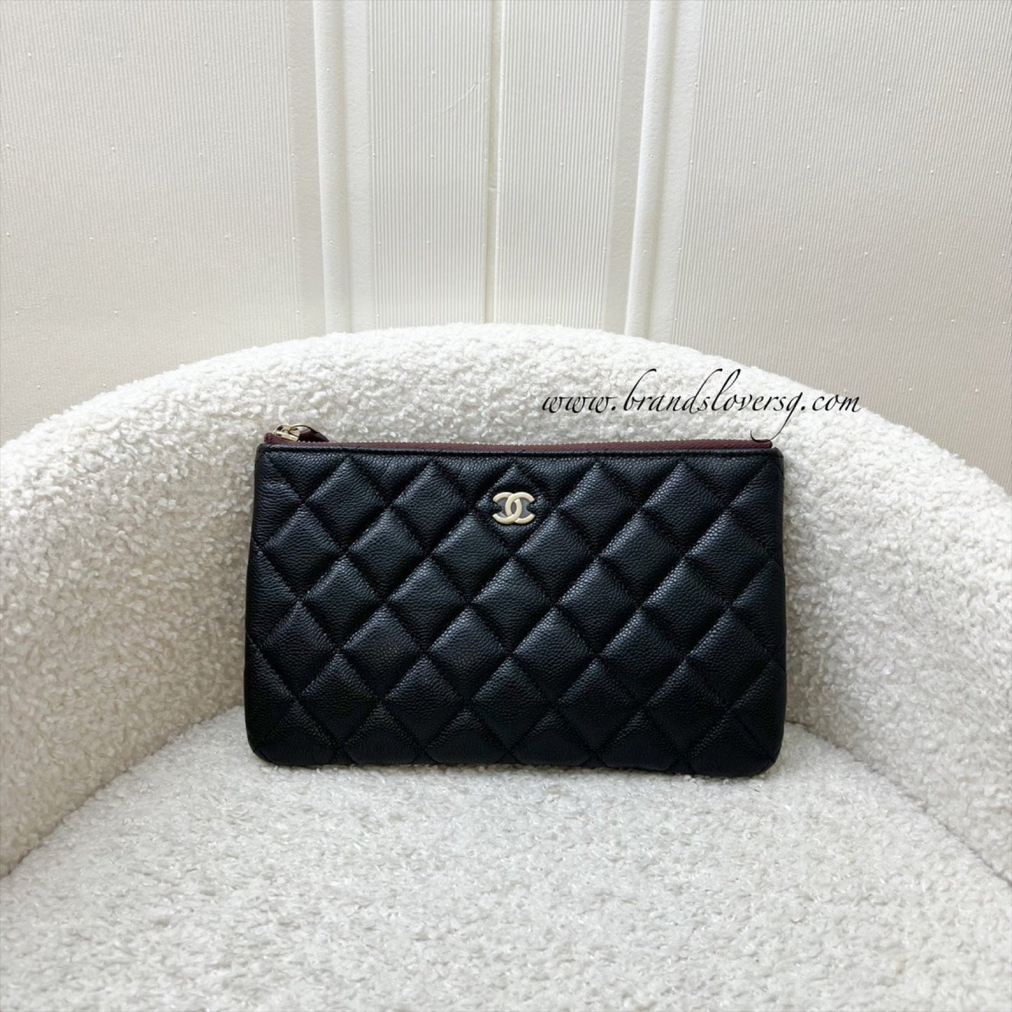 Chanel Classic Small O-Case Pouch in Clutch Bag - Rovelle Bags