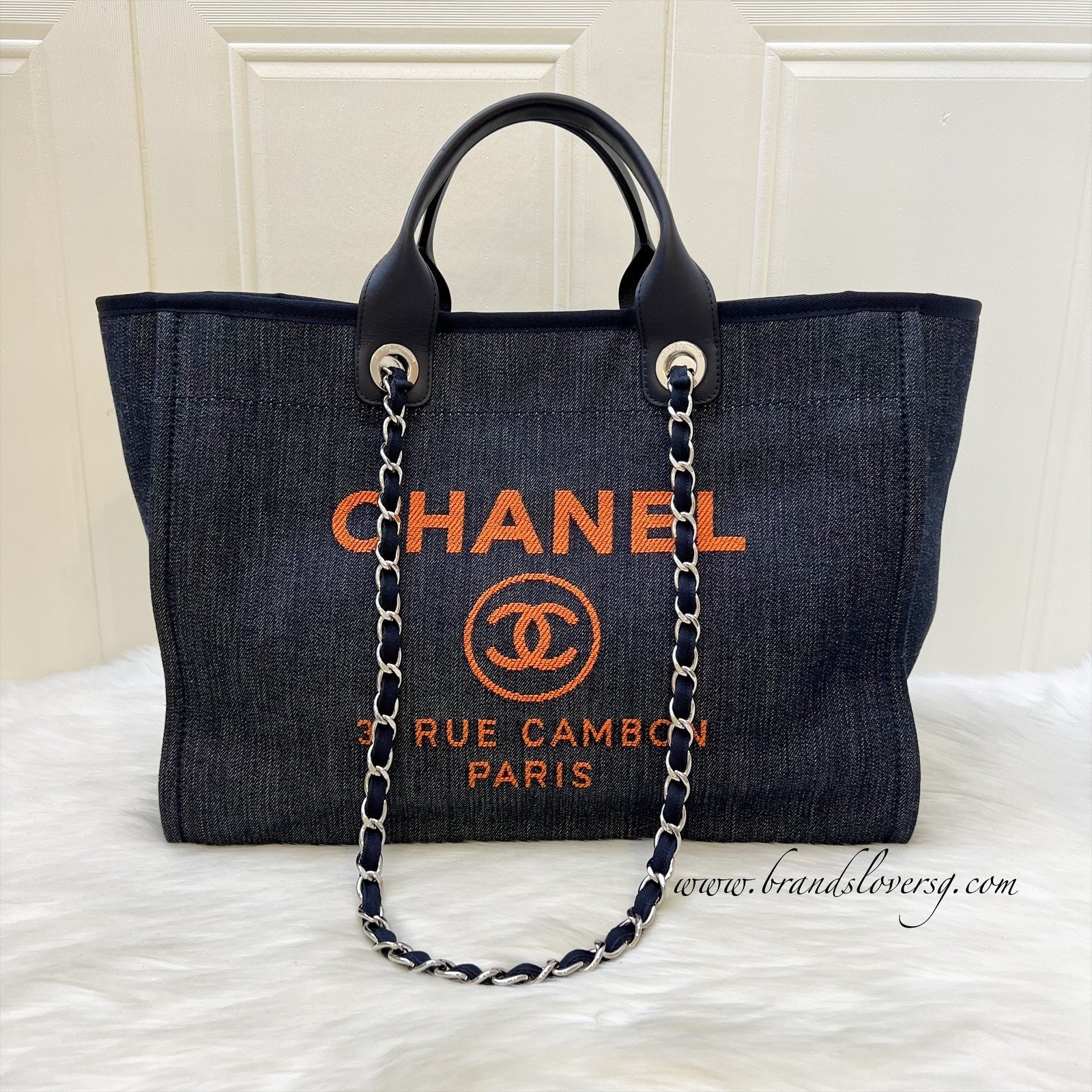 Chanel Medium / Large Deauville Tote Tote Bag - Rovelle Bags