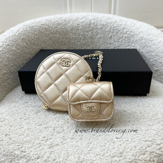 Chanel 2024 VIP Gift Round Pouch Handbag - Rovelle Bags