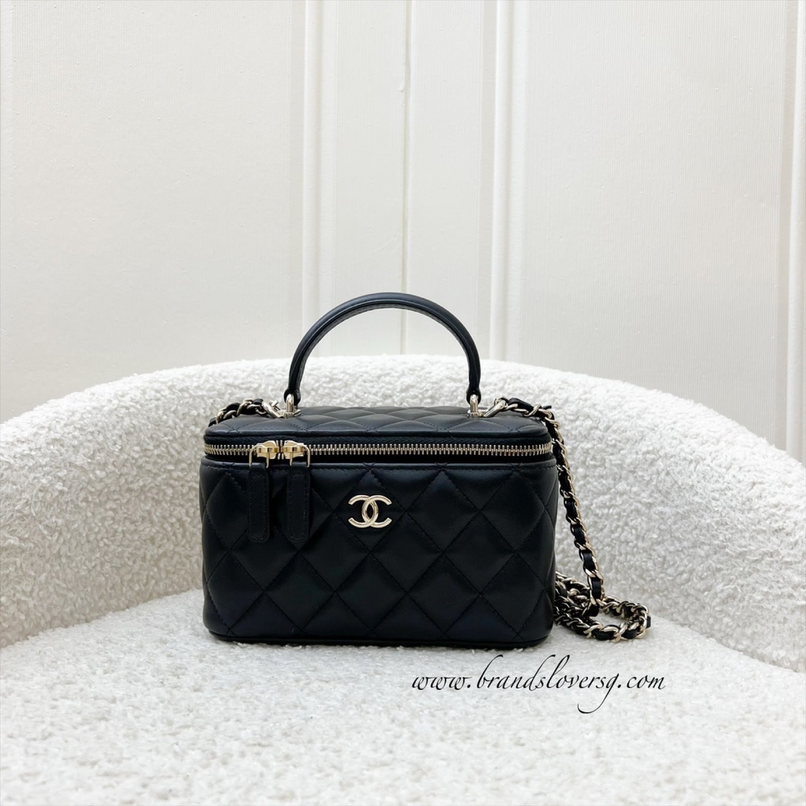 Chanel Top Handle Small Vanity in Handbag - Rovelle Bags