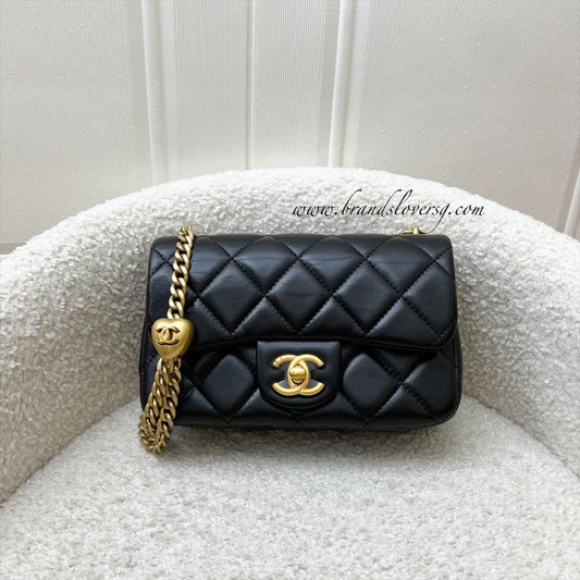 Chanel Heart Adjustable Chain Mini Flap Flap Bag - Rovelle Bags