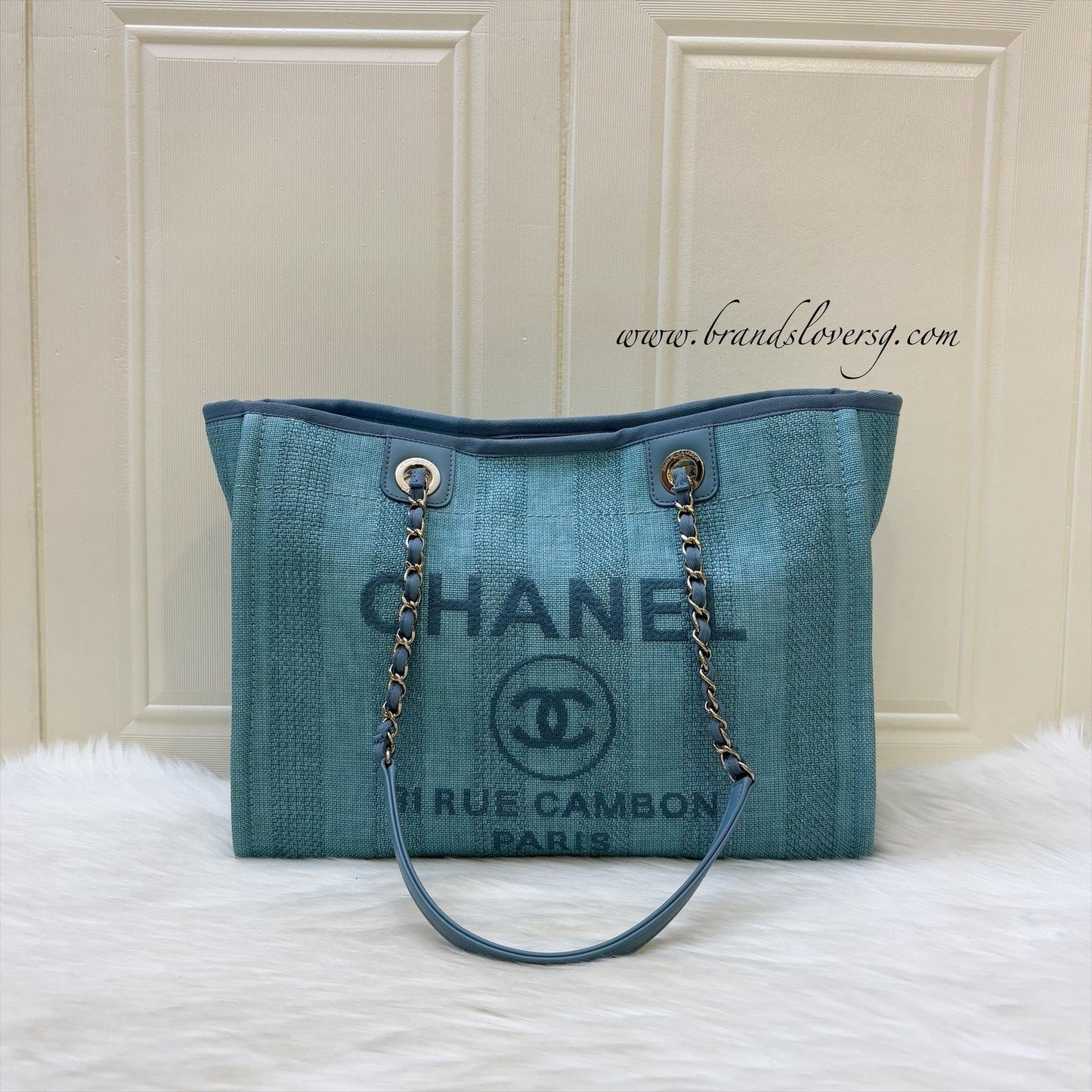 Chanel Small / Medium Deauville Tote Tote Bag - Rovelle Bags