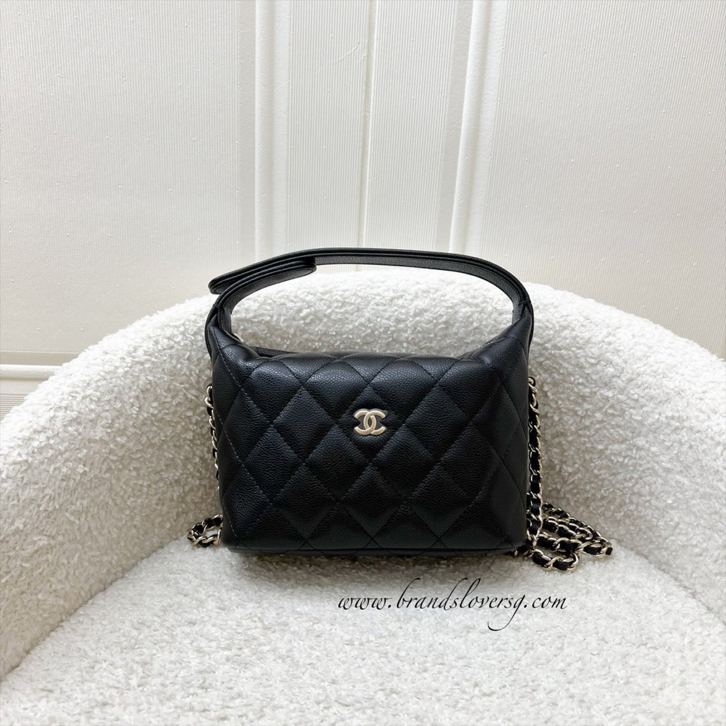 Chanel Classic Quilted Hobo Clutch on Shoulder Bag - Rovelle Bags