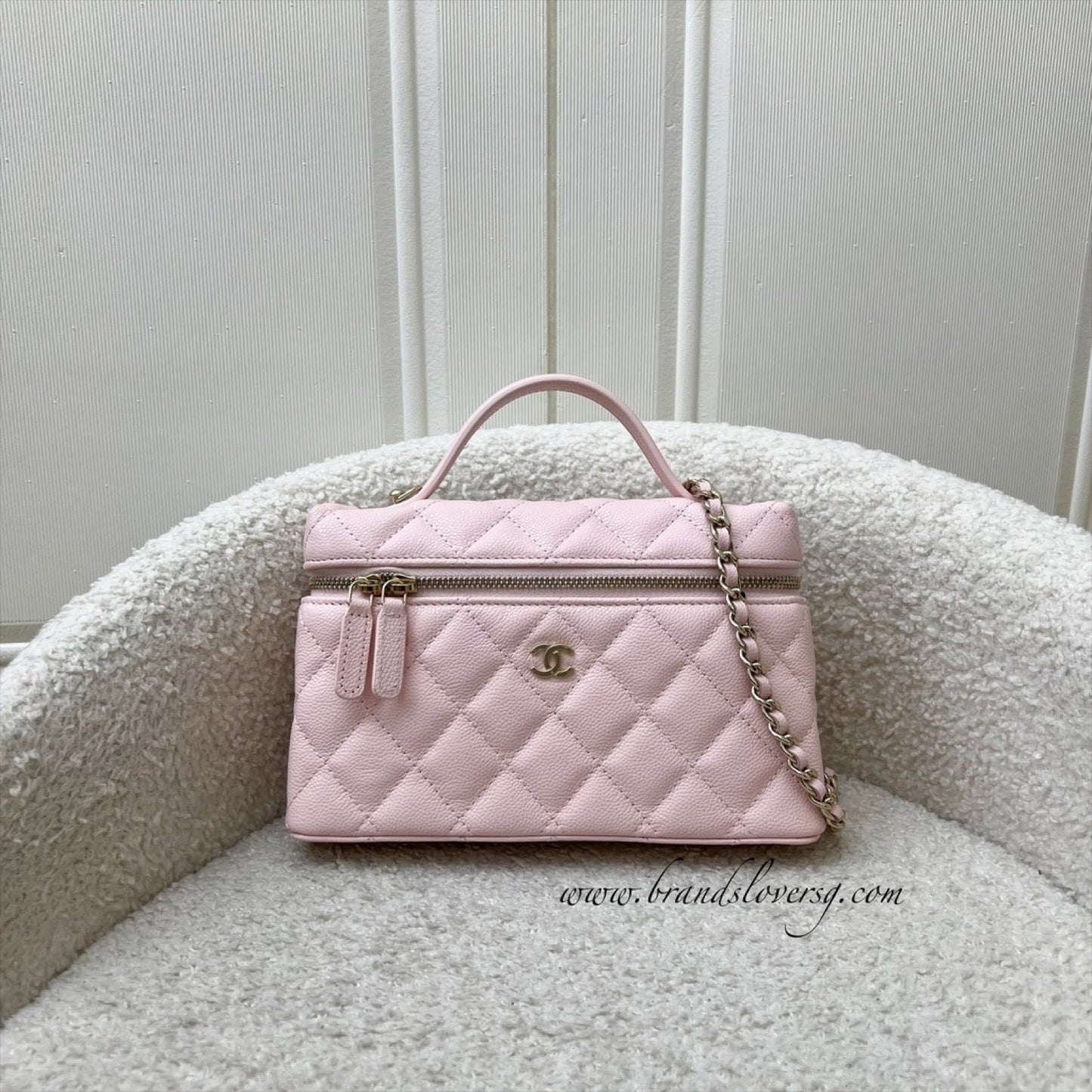 Chanel Vanity / Clutch with Chain Vanity Bag - Rovelle Bags