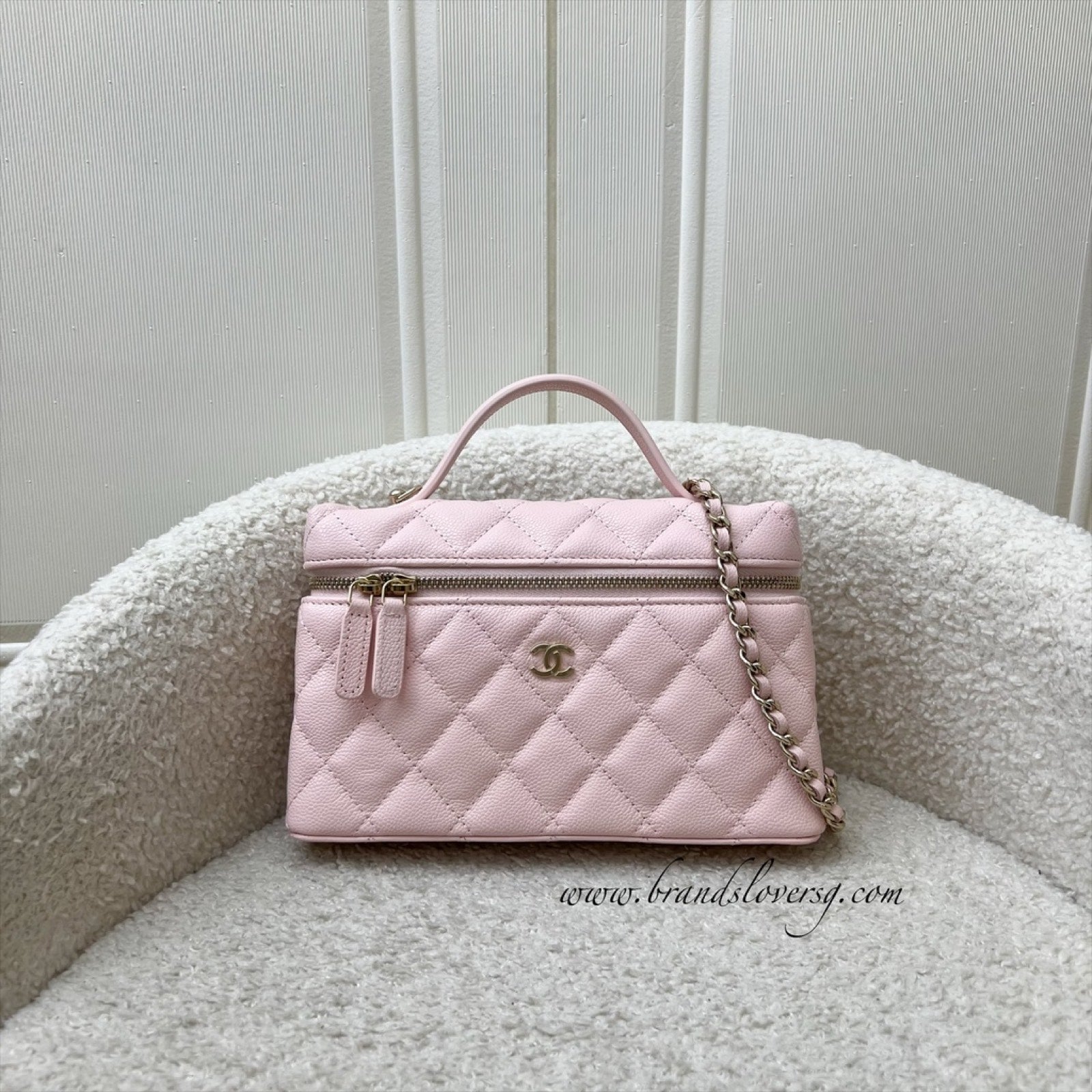 Chanel Vanity / Clutch with Chain Vanity Bag - Rovelle Bags