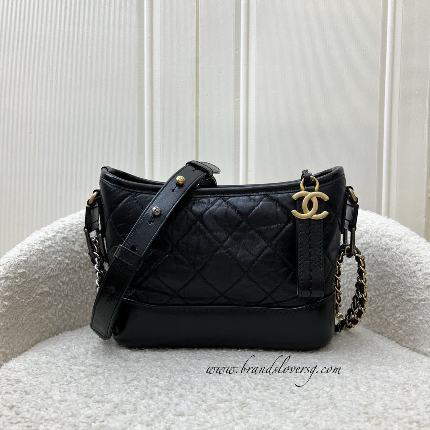 Chanel Small Gabrielle Hobo in Black Shoulder Bag - Rovelle Bags