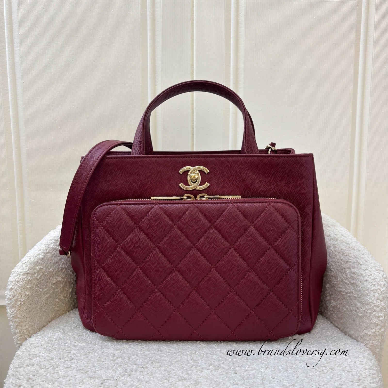 Chanel Business Affinity Top Handle Tote Tote Bag - Rovelle Bags