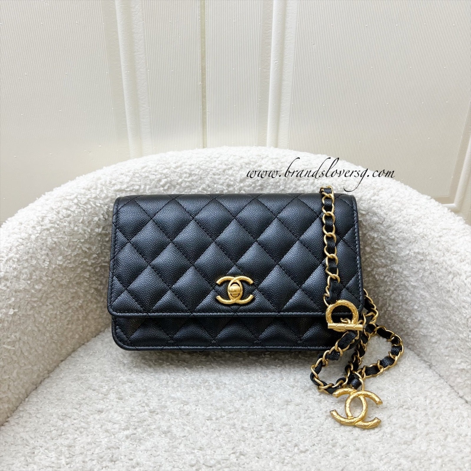 Chanel 23B Adjustable Chain Wallet On Crossbody Bag - Rovelle Bags