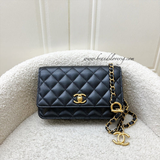 Chanel 23B Adjustable Chain Wallet On Crossbody Bag - Rovelle Bags