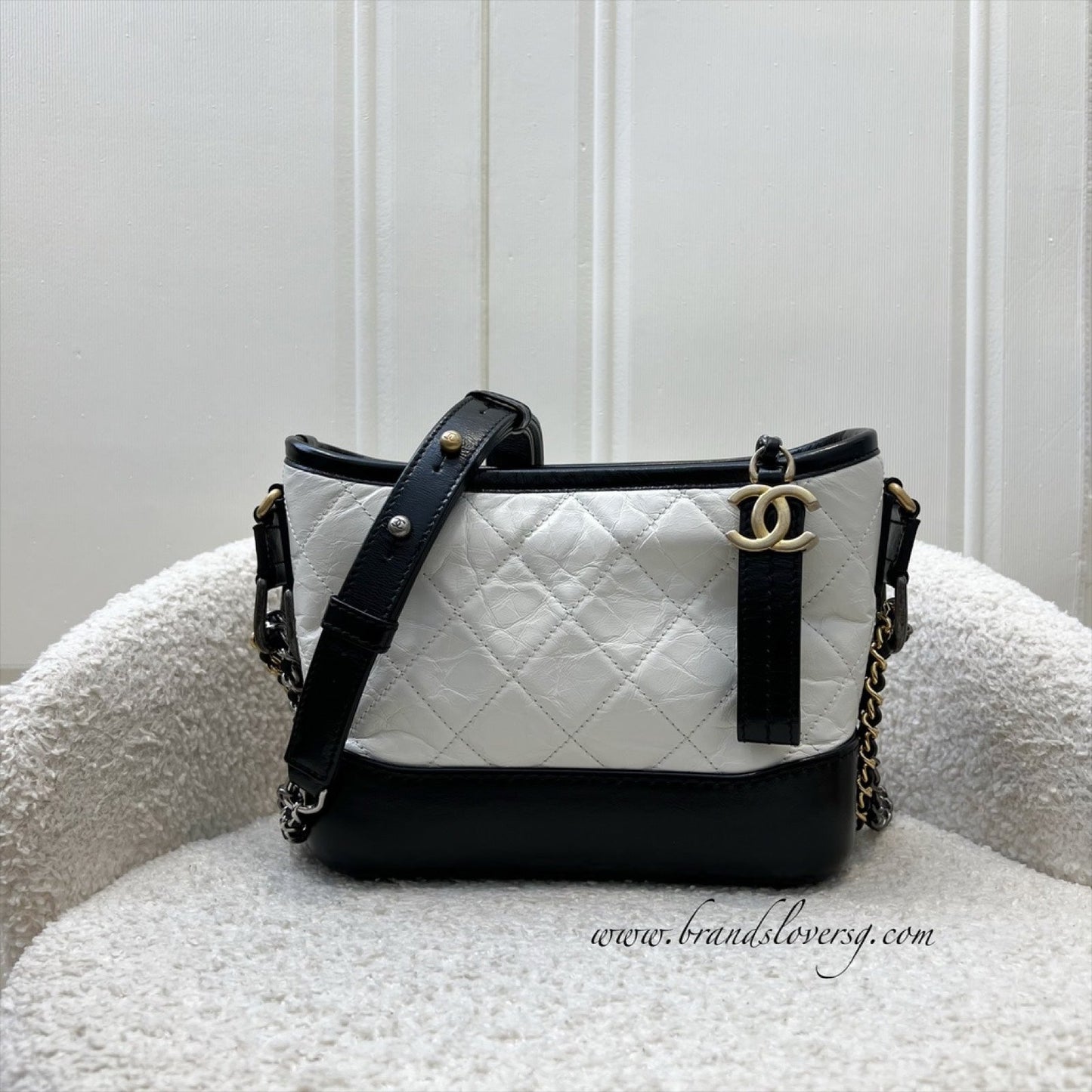Chanel Small Gabrielle Hobo in White Shoulder Bag - Rovelle Bags