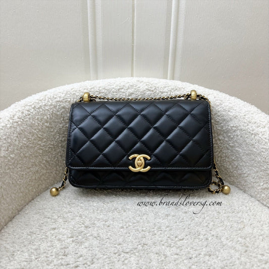 Chanel 24C Double Pearl Adjustable Chain Crossbody Bag - Rovelle Bags