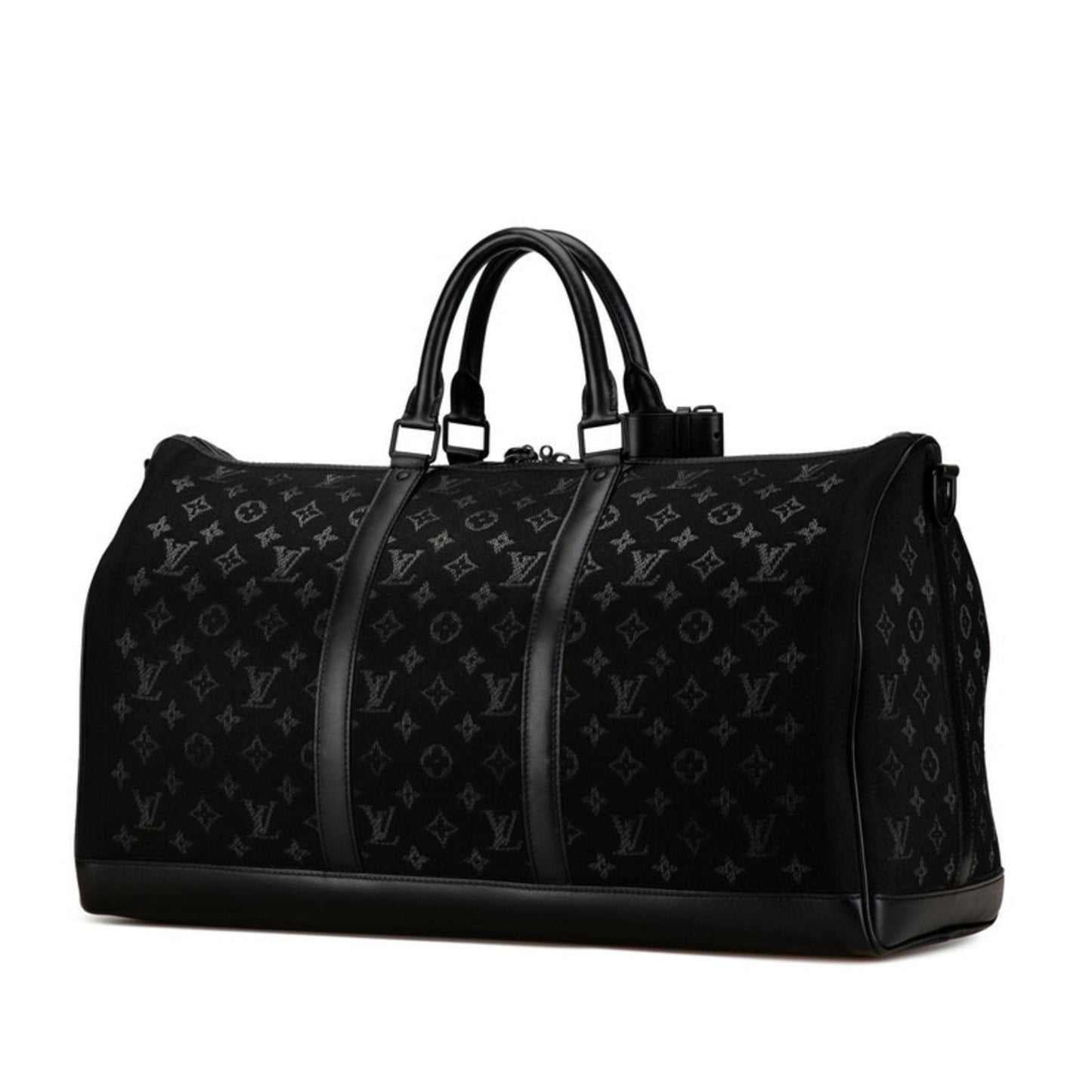 Louis Vuitton Canvas Leather Boston Bag Shoulder Bag