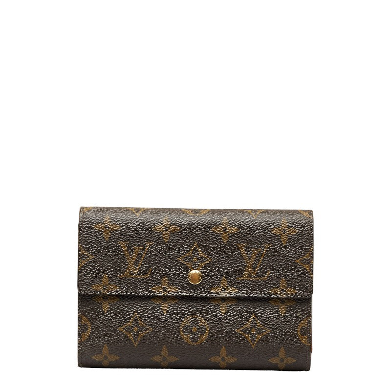 Louis Vuitton Monogram Portraits M61202 Brown PVC Leather Louis Vuitton Long Wallet